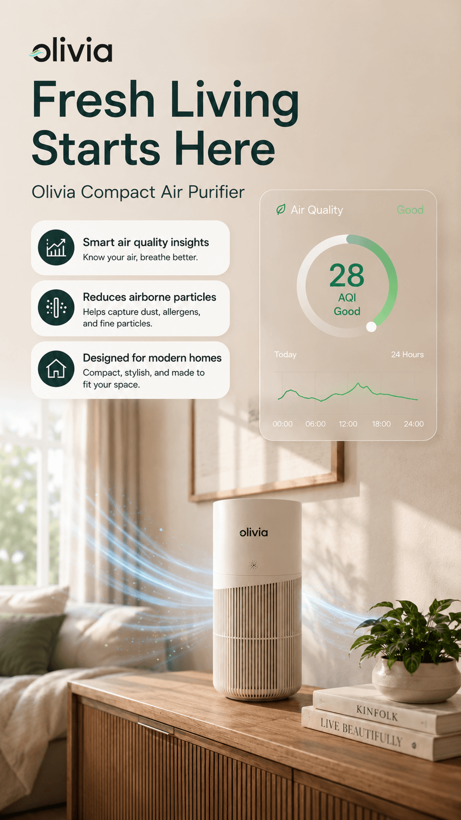 Olivia 700 - Fresh Living Starts Here